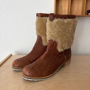 Matt Bernson Shearling Leather Moto Boots